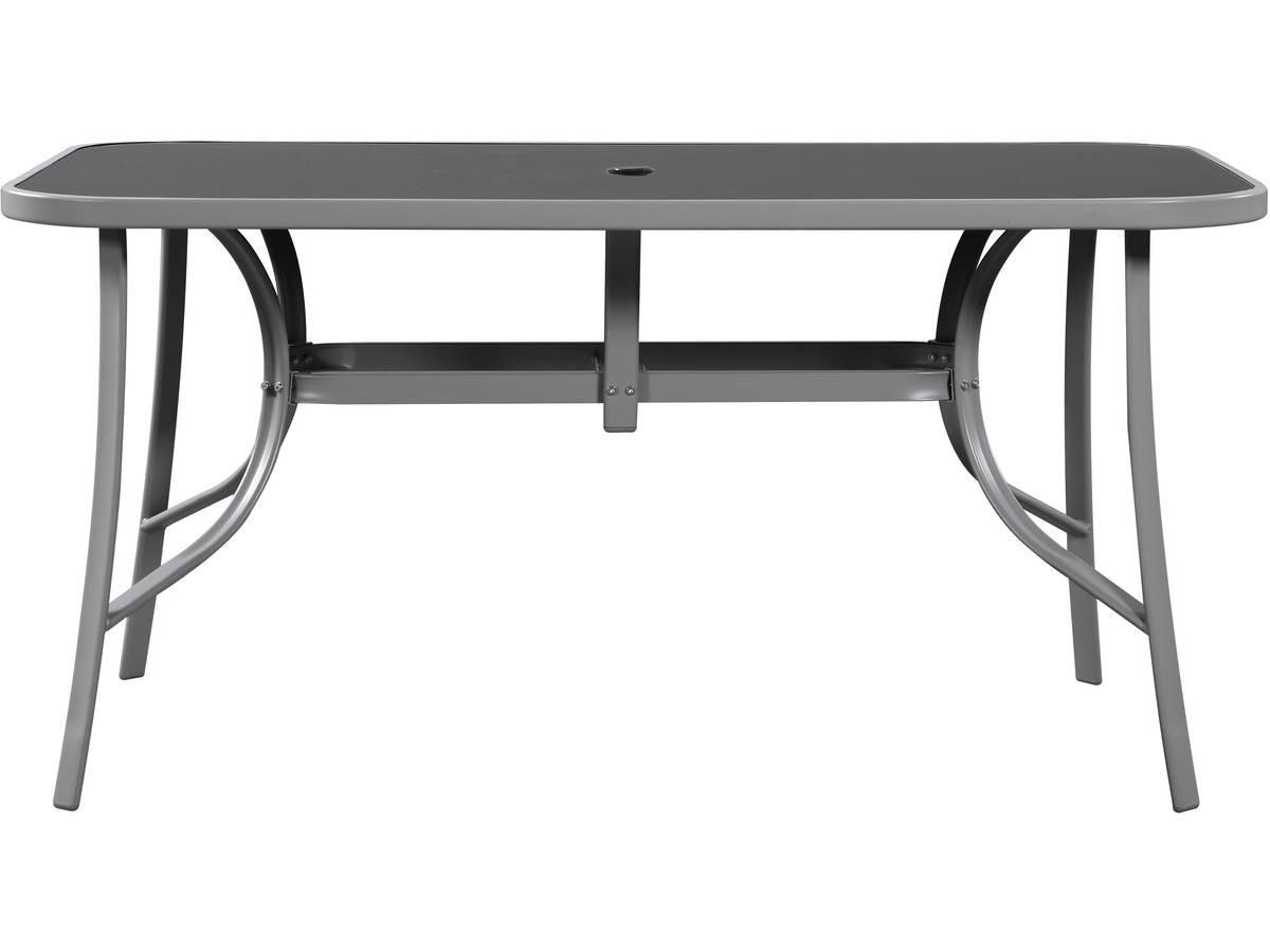 GARTENTISCH cordoba Schwarz - Schwarz, Glas (150/90/72cm) - Habitat Garten