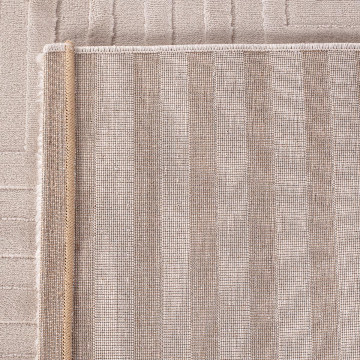 TEPPICH Kurzflor ILLER in Beige, mit 3D-Design, 120 x 170 cm - Beige, Textil (120/170cm) - KADIMA DESIGN