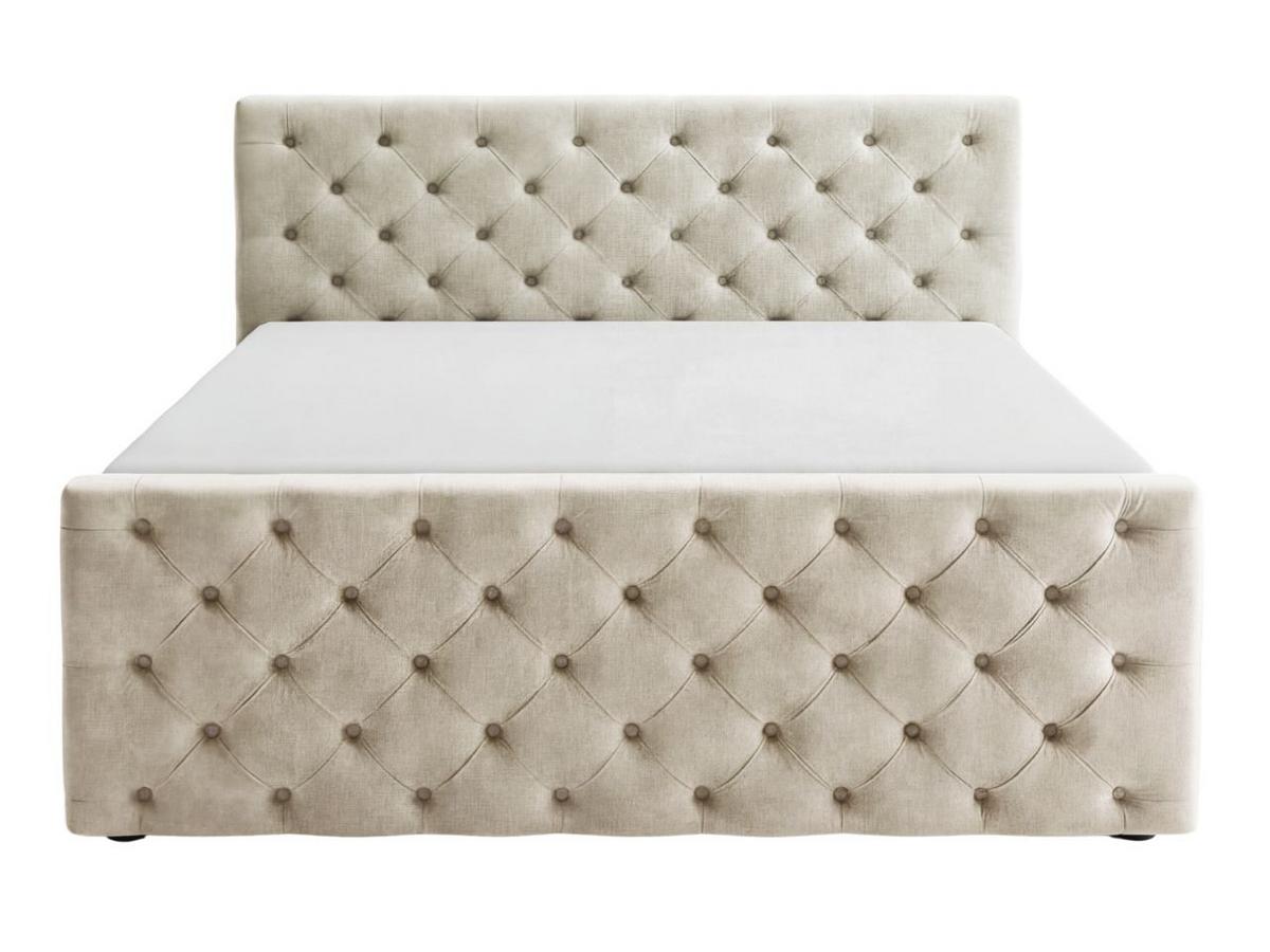 BOXBETT Montego 140x200 Creme - Creme, Holz/Textil (140/200cm) - Graingold