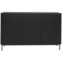 SIDEBOARD Olio SCHWARZ 160 CM - Schwarz, Holzwerkstoff/Metall (160/90/38.6cm) - Selsey
