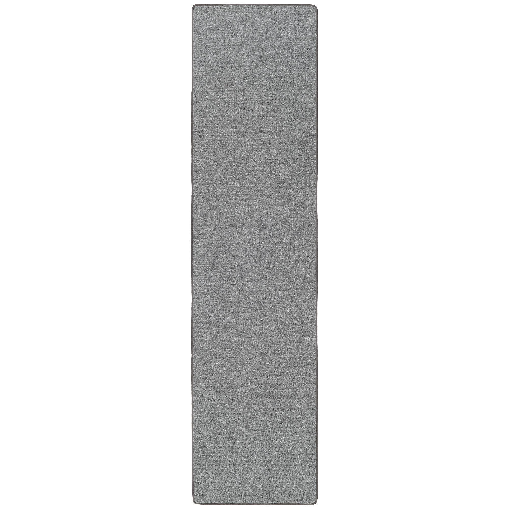 FEINSCHLINGEN VELOUR LÄUFER TEPPICH STRONG - Anthrazit, Textil (80/200cm) - Snapstyle