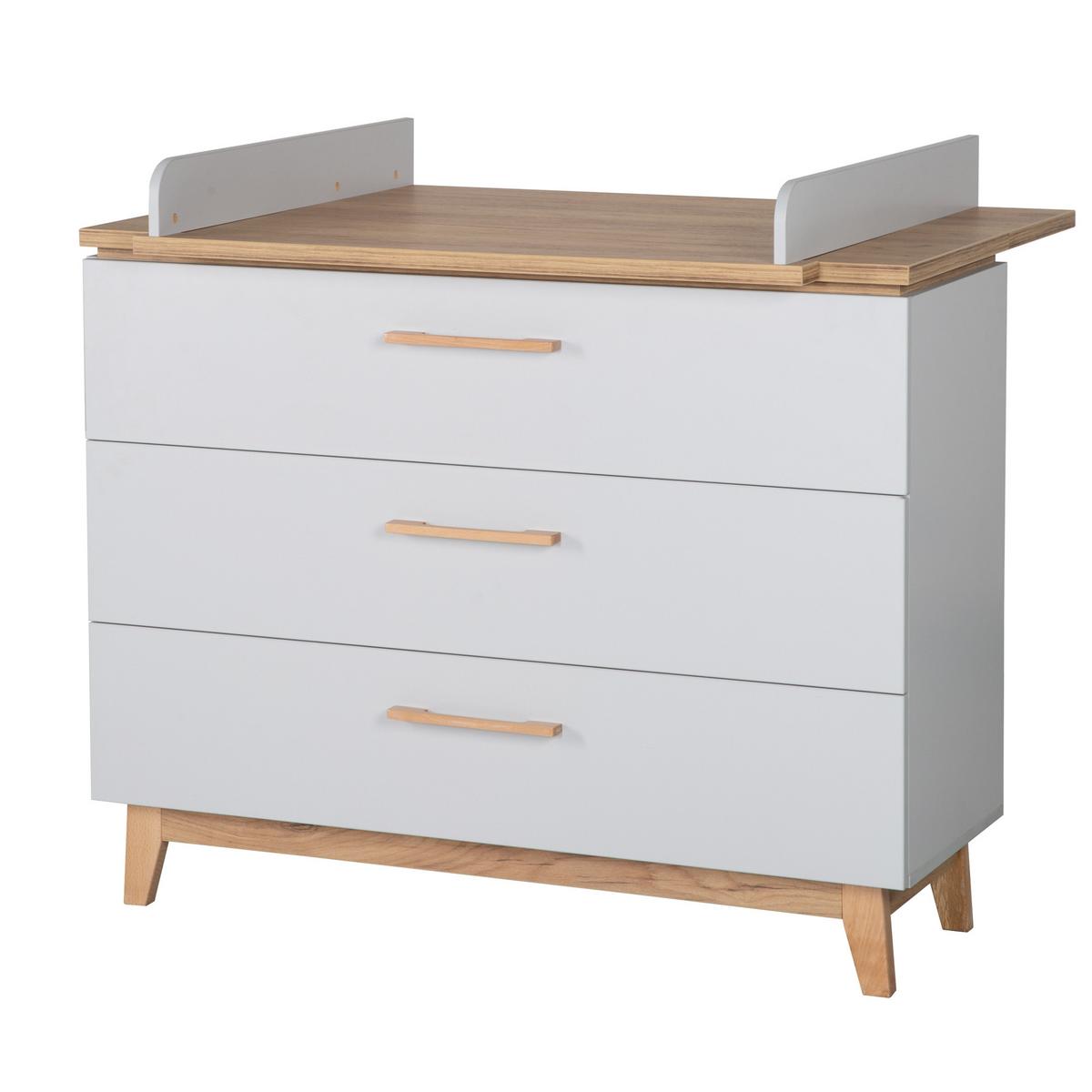 WICKELKOMMODE Caro - Grau, Holzwerkstoff (117/104/78cm) - Roba
