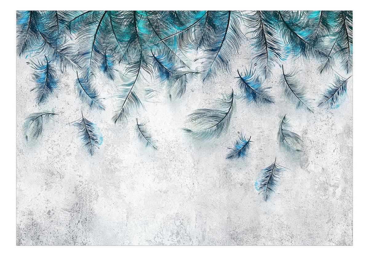 SELBSTKLEBENDE FOTOTAPETE 147/105 cm - Blau/Grau, Kunststoff/Textil (147/1cm) - KUNSTLOFT