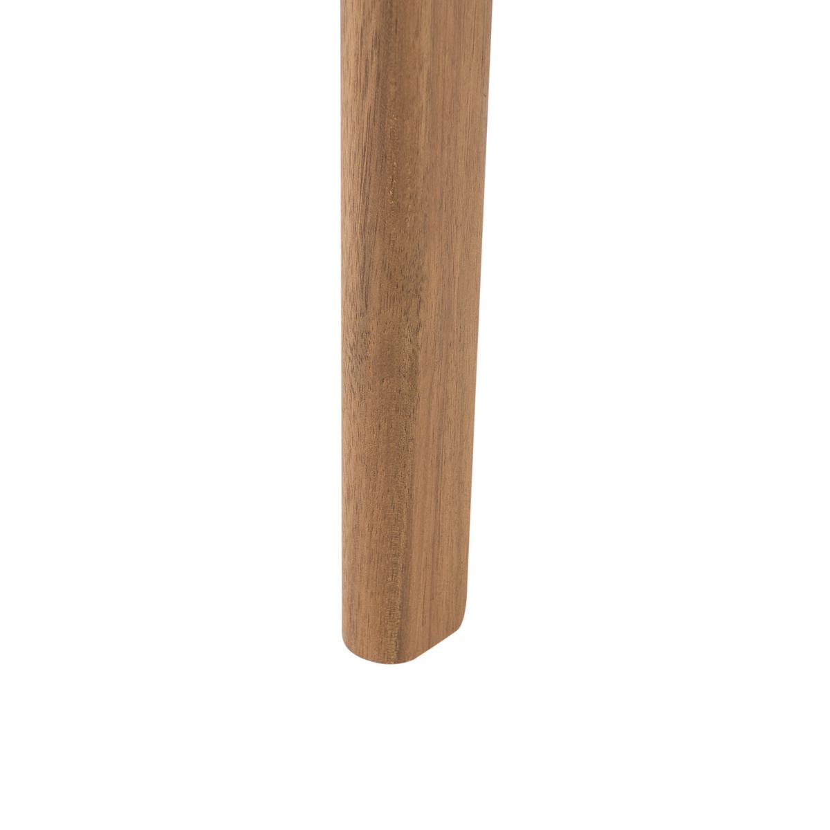 GARTENSTUHL 2er-Set zertifiziertes Akazienholz Hellbraun Chioggia - Hellbraun, Holz (53/87/61cm) - Beliani