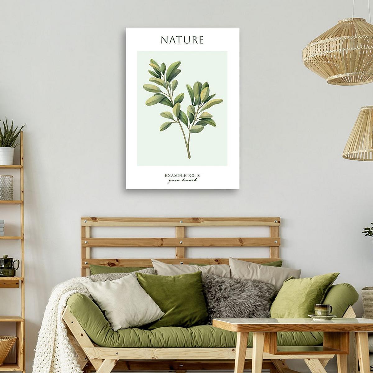 KUNSTDRUCK Grün 80/120 cm - Grün, Textil (80/120cm) - KUNSTLOFT