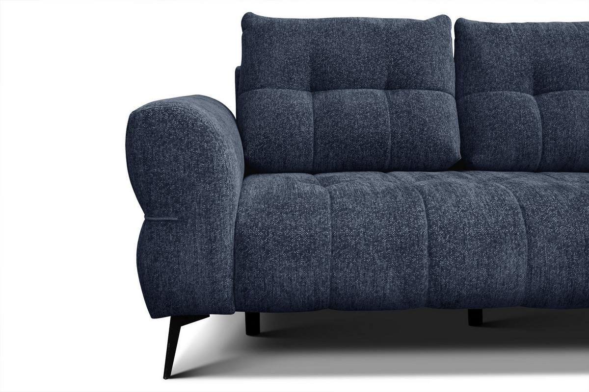 SOFA SALVINI 2,5-Sitzer, dunkelblau - Dunkelblau, Holz/Textil (206/88/99cm) - Wozimo