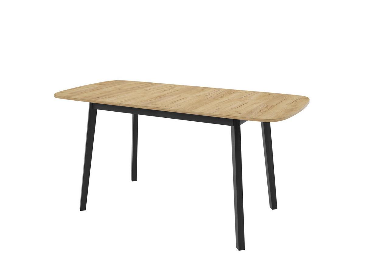 ESSTISCH NICO S Ausziehbar 130 - 170 / 80 x 77 cm - Schwarz/Weiß, Holz (130/80/77cm) - MASSENO