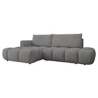 ECKSOFA Soffi, Seite: Links - Greige/Schwarz, Holz/Kunststoff (283/166cm) - MIRJAN24