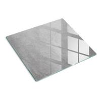 GLASPLATTE 60x52 cm Graue Wand - Grau, Glas (60/0.4/52cm) - TULUP