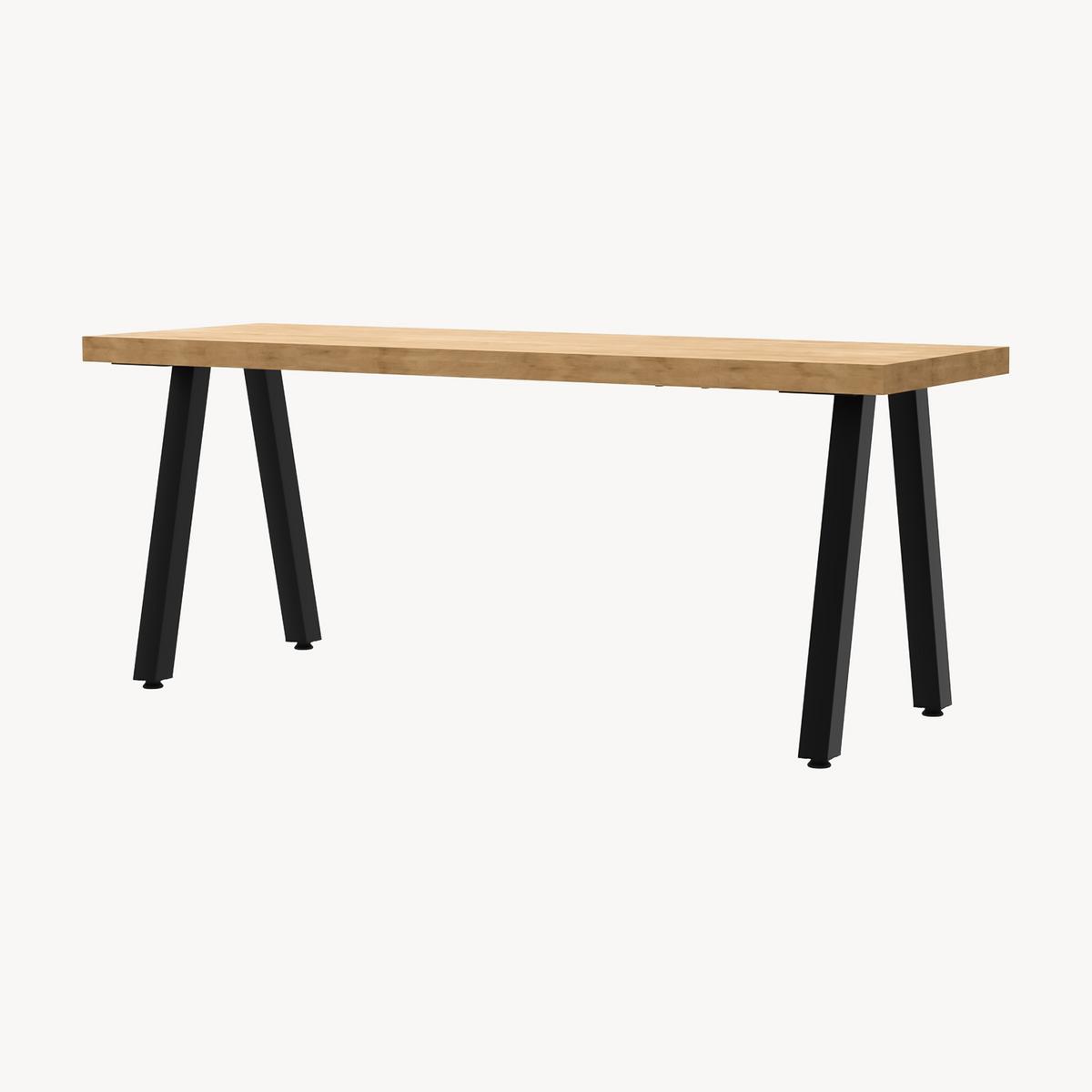TISCHGESTELL-SET 2 TLG. Heustreu - Schwarz, Metall (40/45/12cm) - [en.casa]
