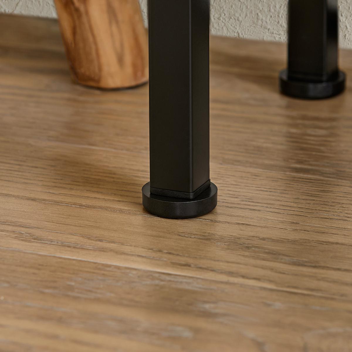 KONSOLENTISCH Natur-Schwarz - Schwarz/Naturfarben, Holzwerkstoff/Metall (20/120/65cm) - SoBuy