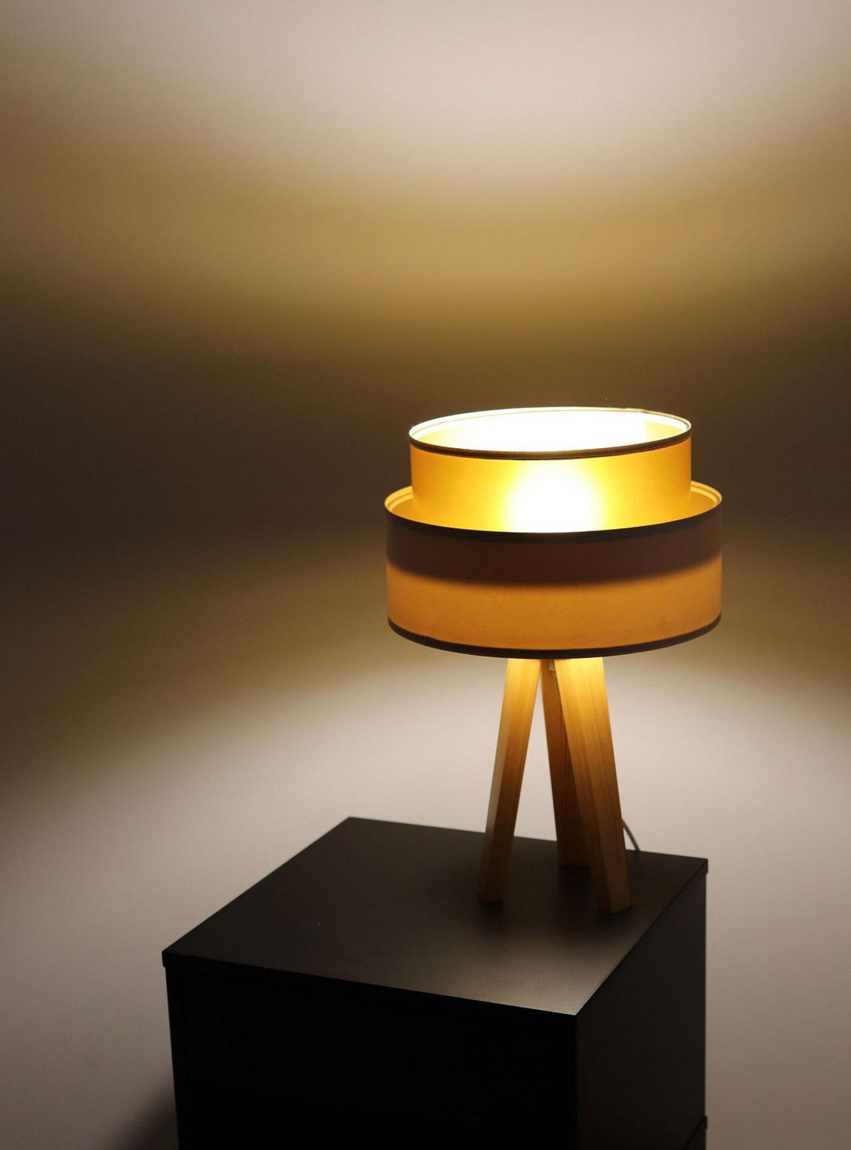TISCHLAMPE Beige 30/45 cm - Braun, Kunststoff (30/0.7/45cm) - ONZENO