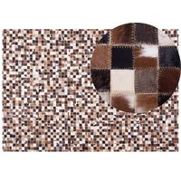 KURZFLOR-TEPPICH Konya 230/160 cm - Multicolor, Fell (160/230cm) - Beliani