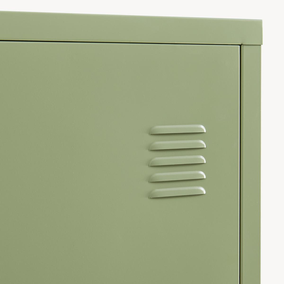 EINZELSPIND Kurikka - Olivgrün, Metall (38/137/38cm) - [en.casa]