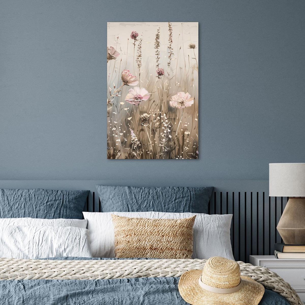 POSTER Blumen - Rosa - Modern - Beige Wanddeko 40x60 cm - Beige, Papier (40/60/0.1cm) - MuchoWow