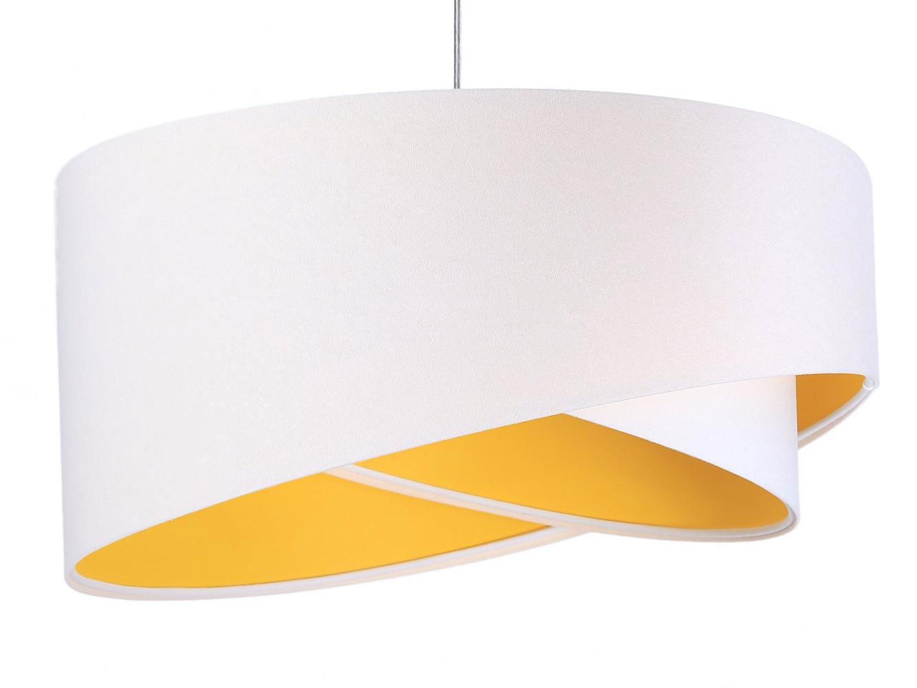 HÄNGELEUCHTE Weiß 50/23 cm - Gelb, Kunststoff (50/1/23cm) - ONZENO