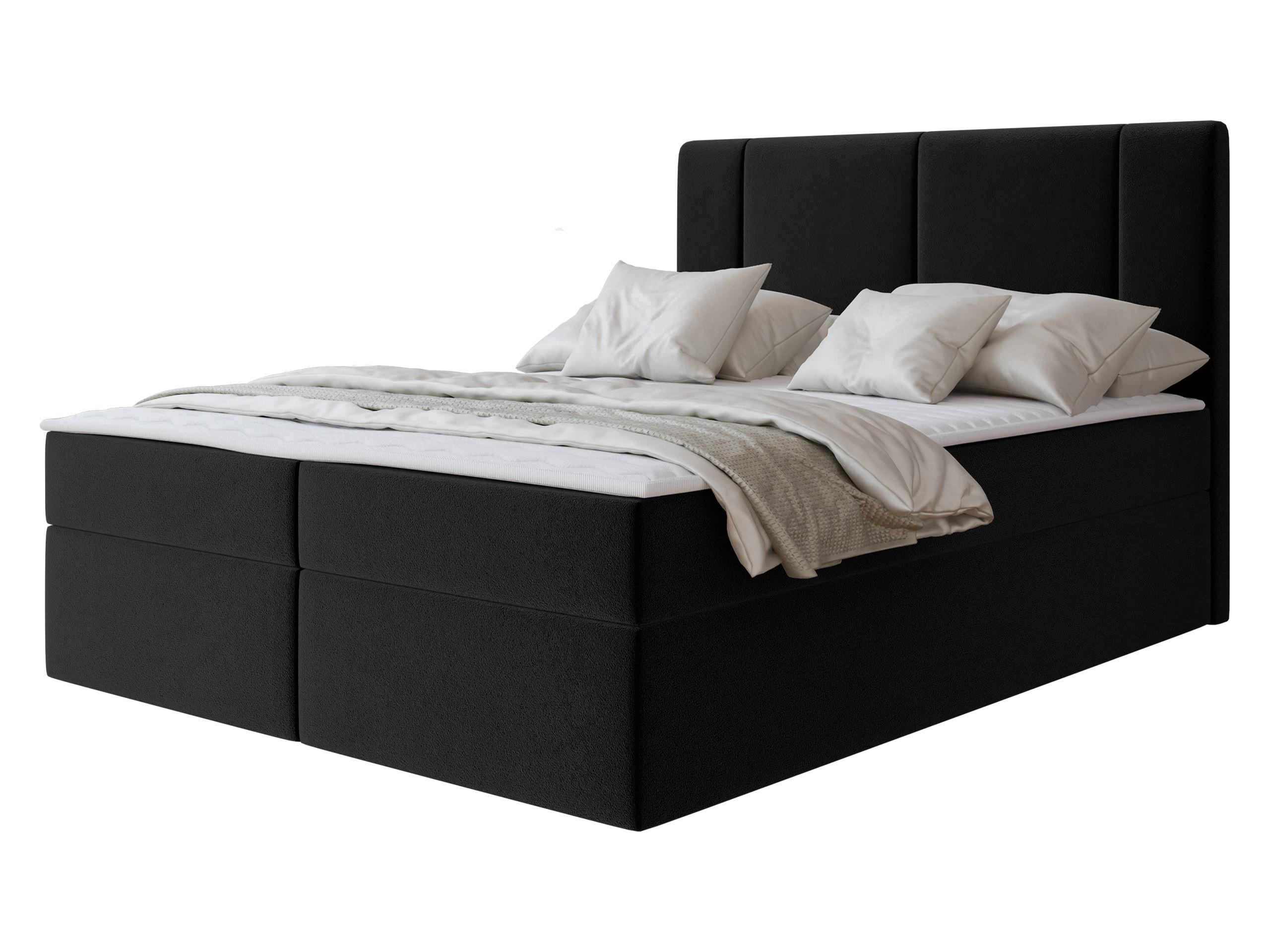 BOXBETT Michelle 160x200 - H3 - Schwarz, Holzwerkstoff/Kunststoff (160/200cm) - MIRJAN24