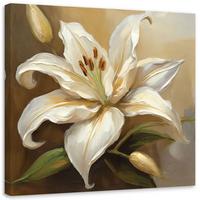 KUNSTDRUCK Beige 40/40 cm - Beige, Textil (40/40cm) - KUNSTLOFT