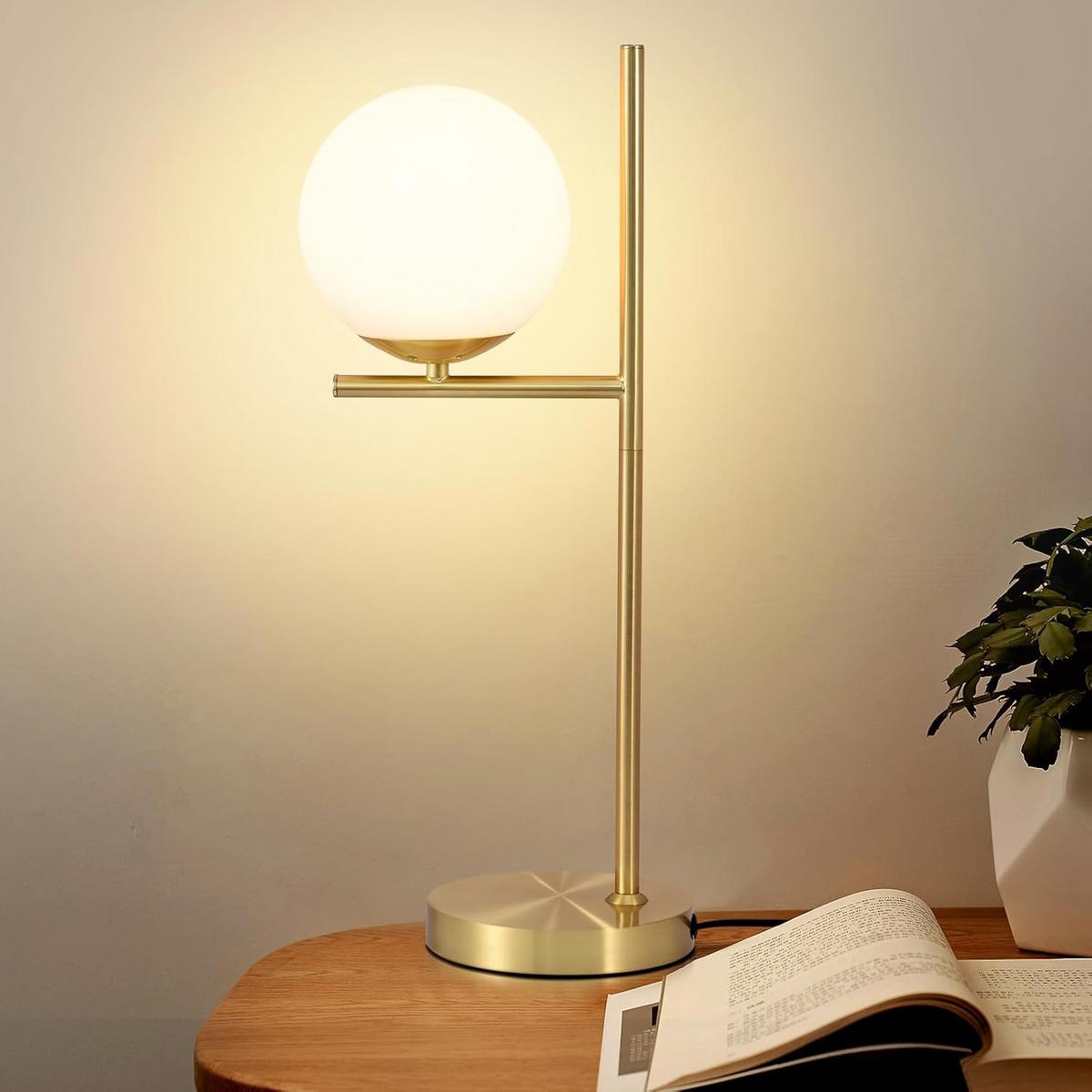 TISCHLAMPE Caspian 26/21/30 cm - Weiß, Metall (50/22/30cm) - ZMH