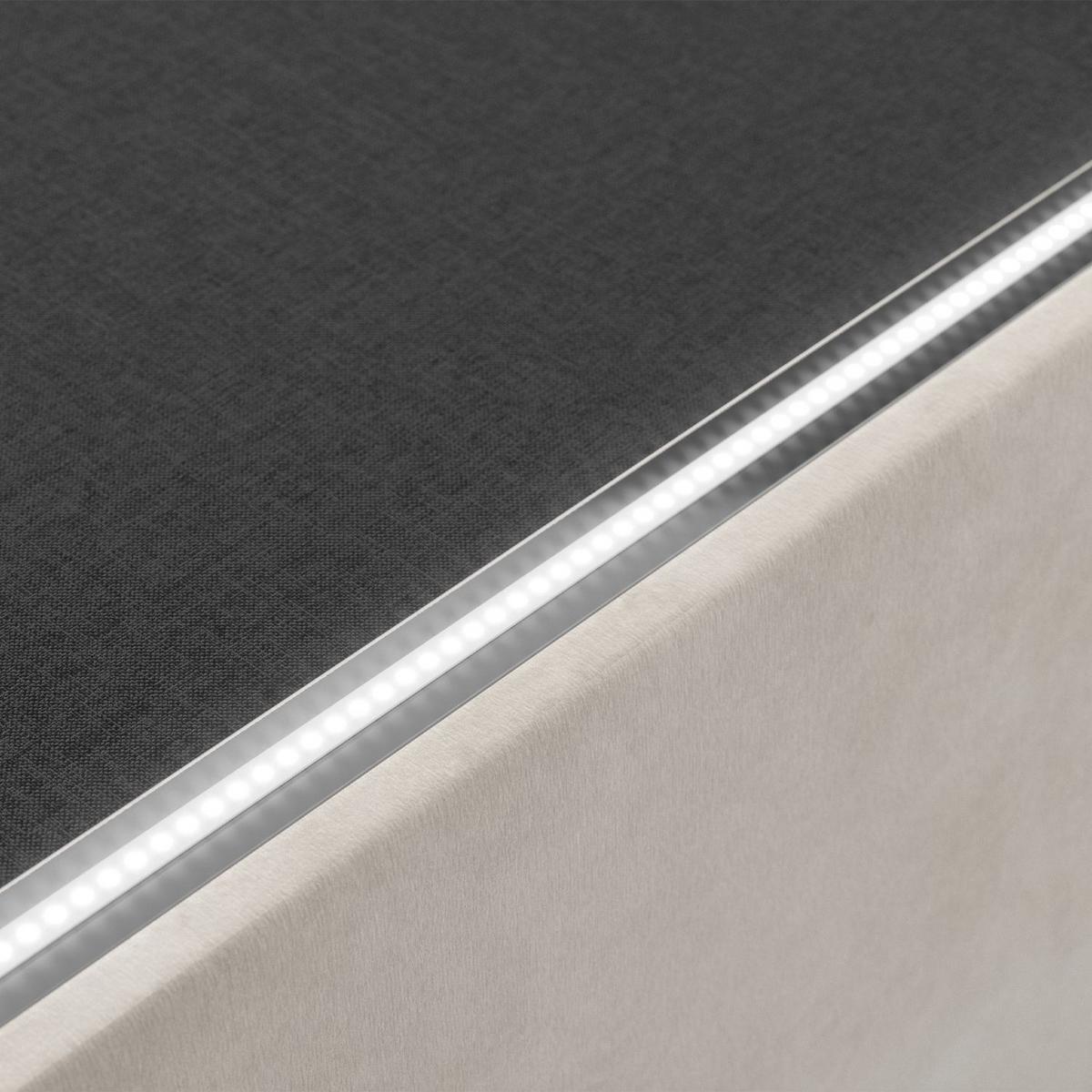 POLSTERBETT Nizza beige 180x200 cm - Beige, Holz (180/200cm) - Juskys