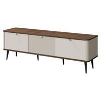 TV-ELEMENT Marly 3K RE13 - Kaschmir/Goldfarben, Holzwerkstoff/Metall (160/52/40cm) - MIRJAN24
