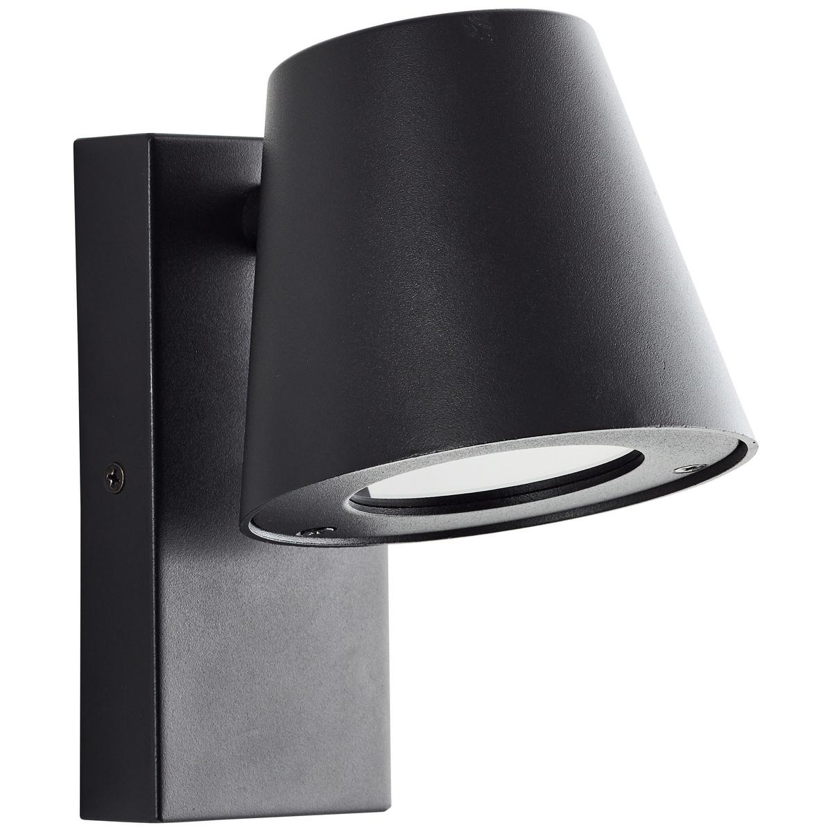 AUSSENWANDLEUCHTE Bari 44320/06 - Schwarz, Metall (11/17/15.5cm) - Brilliant