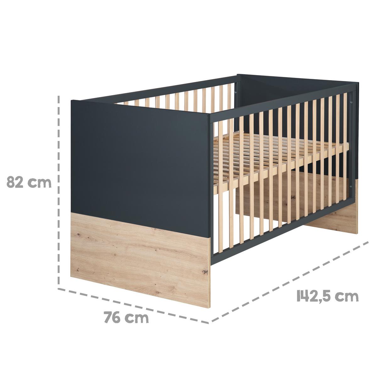 BABYZIMMER-SET Lenn 2-teilig - Multicolor, Holzwerkstoff (76/82/144cm) - Roba