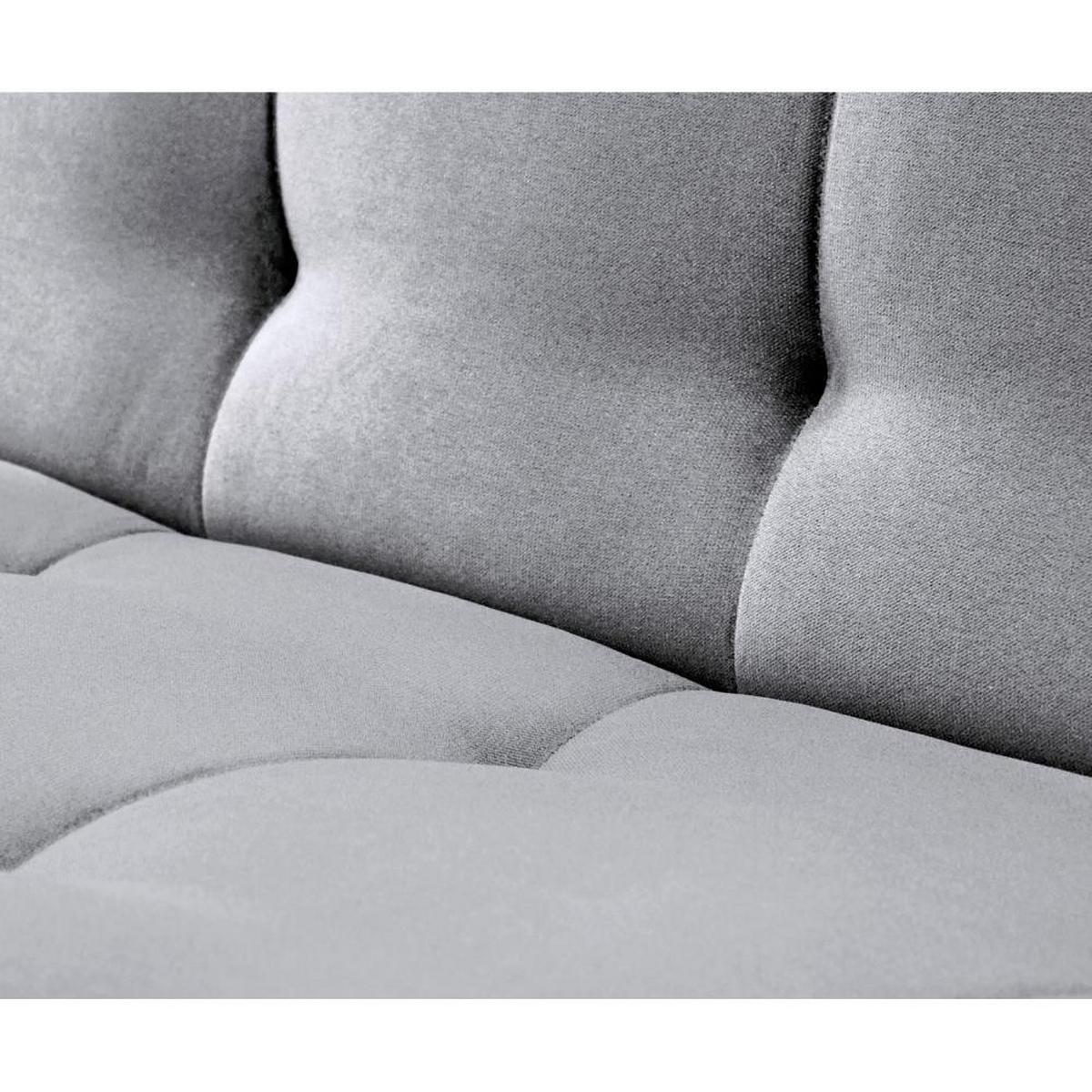 3-SITZER Schlafsofa Nancy Bis hellgrau - Hellgrau, Holz/Textil (220/89/93cm) - Beautysofa
