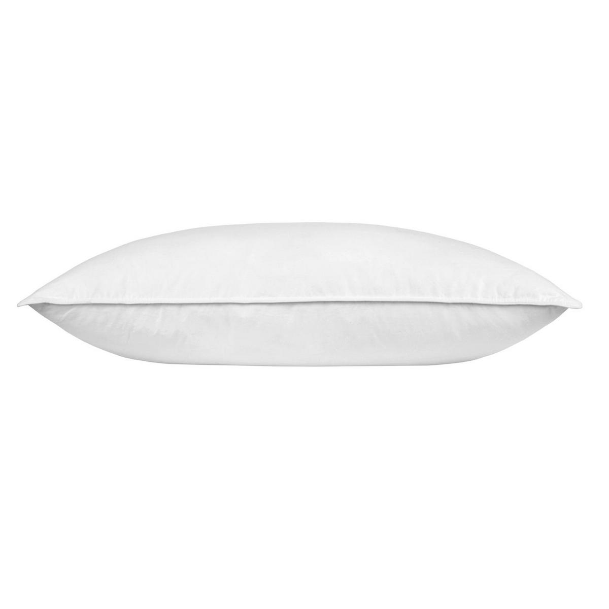 KOPFKISSEN Mikrofaser mit Federkern, 48/74 cm - Weiß, Textil (48/74cm) - Homescapes