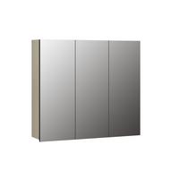 SPIEGELSCHRANK PureBliss Hellgrau - Hellgrau, Holzwerkstoff (90/80/20cm) - Trendteam