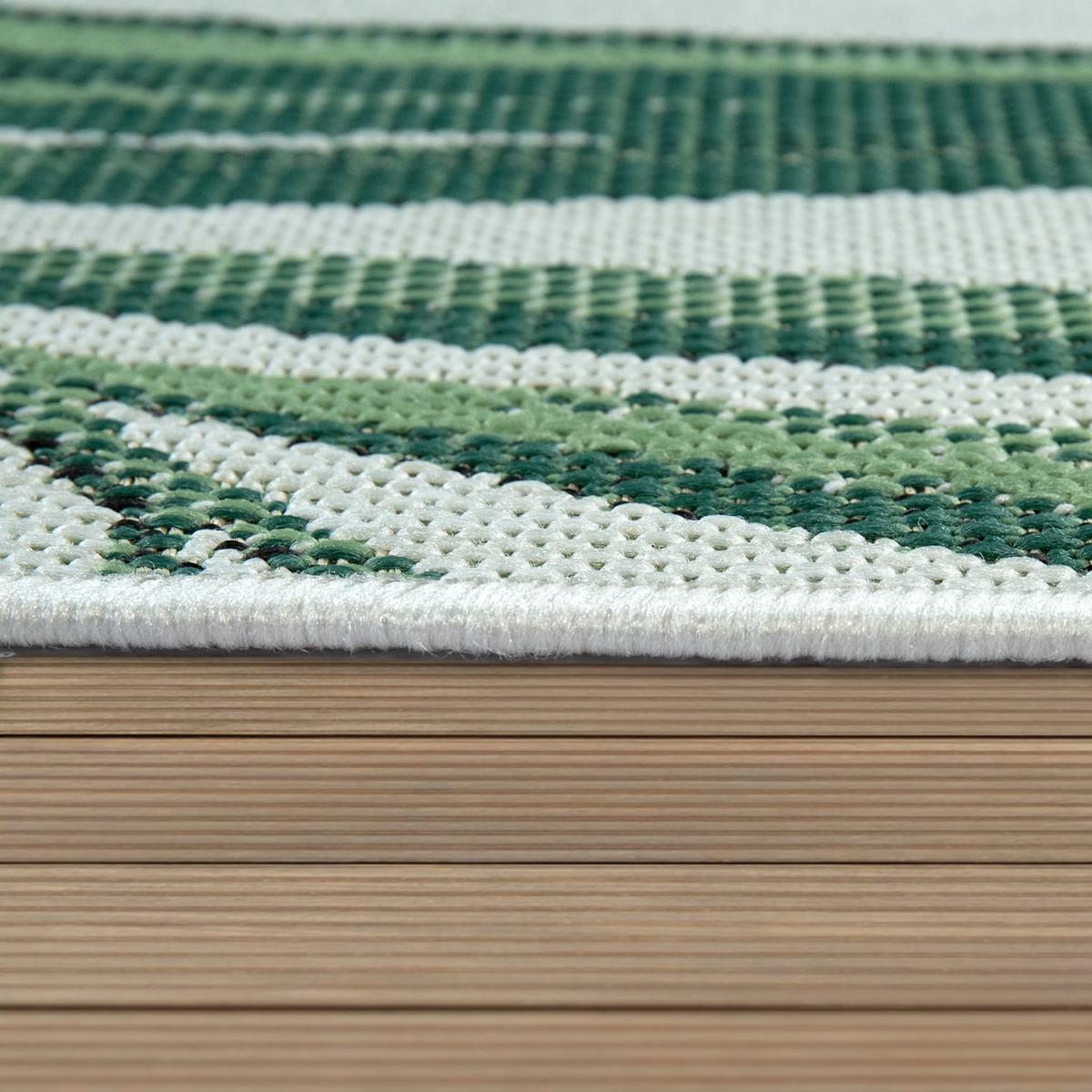OUTDOORTEPPICH, mit Palmen-Motiv, aus Polypropylen, Grün, 60 x 110 cm - Grün, Textil (110/60cm) - KADIMA DESIGN