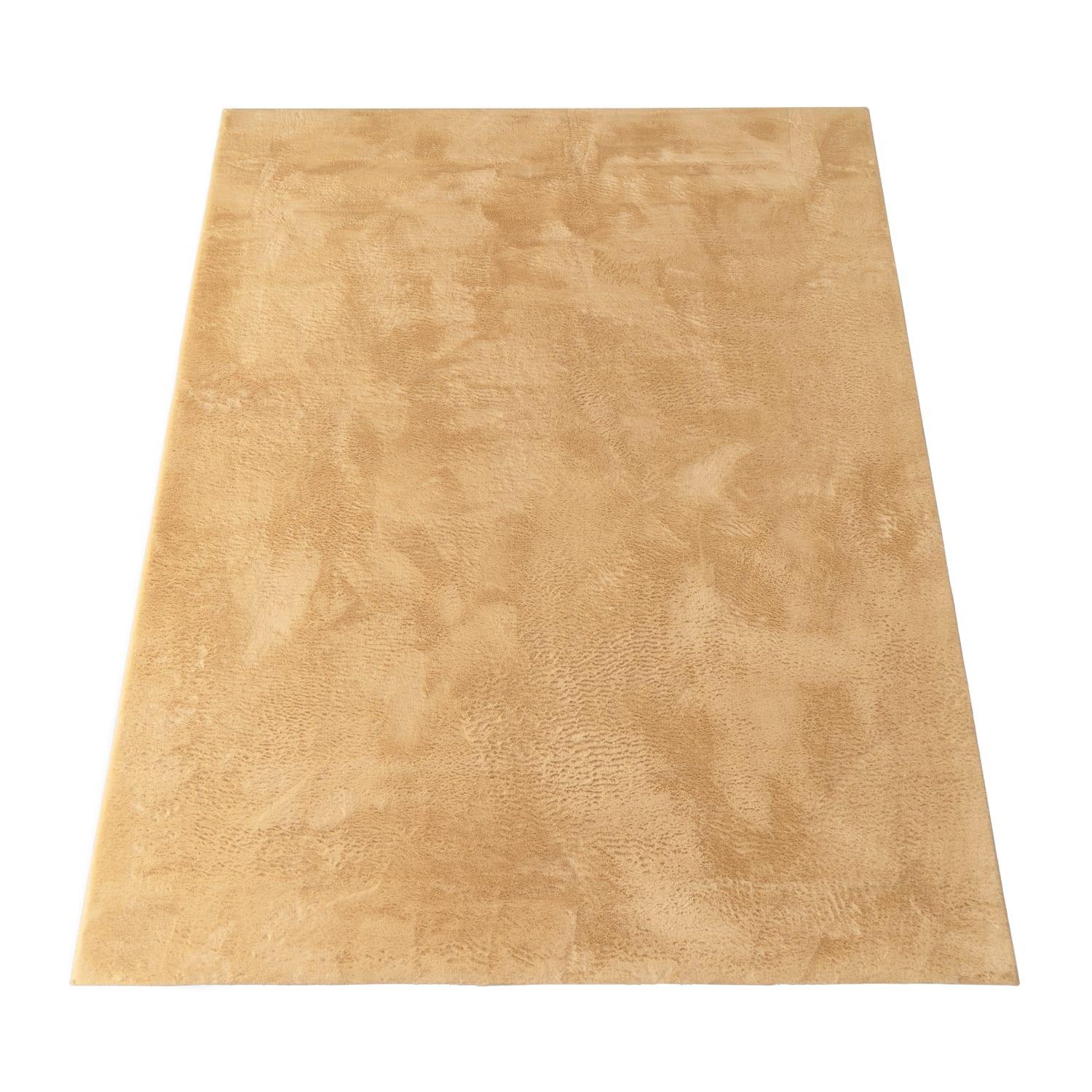 KURZFLORTEPPICH, einfarbig, aus Polyester, Gelb, 60 x 90 cm - Gelb, Textil (90/60cm) - KADIMA DESIGN