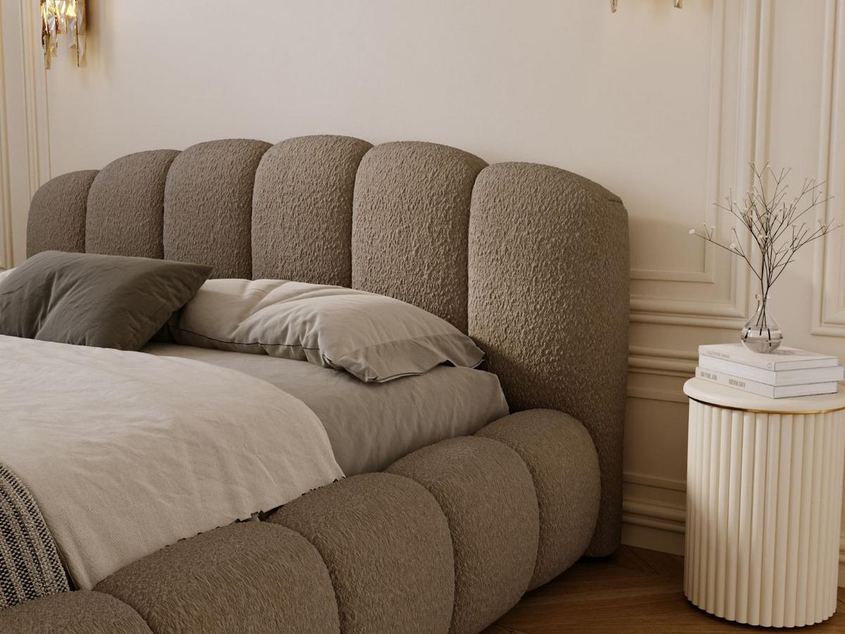 POLSTERBETT CLOUD SOFT - Braun, Textil (186/234cm) - Graingold