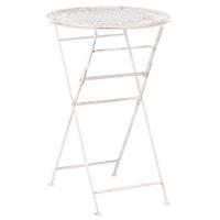 GARTEN-BARTISCH 60 cm Beige Trieste - Beige, Metall (60/60/90cm) - Beliani