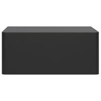 HÄNGENACHTTISCH Olio 1 Schublade Schwarz 50 cm - Schwarz, Holzwerkstoff (50/20/38.6cm) - Selsey