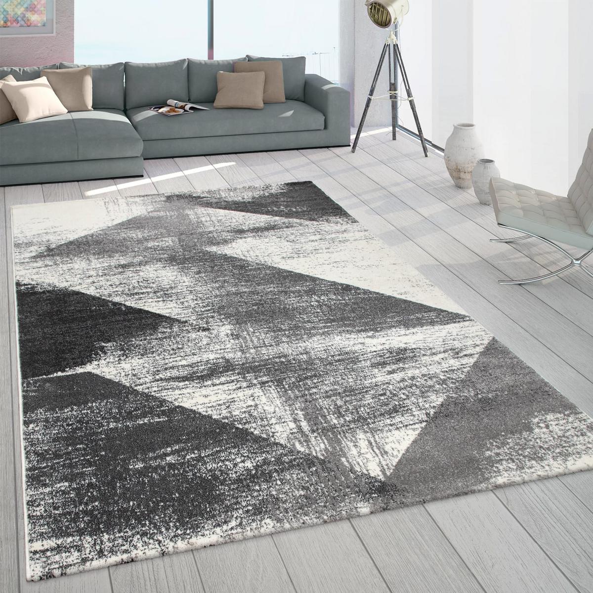 KURZFLORTEPPICH, mit Farbverlauf, aus Polypropylen, Anthrazit, 160 x 230 cm - Anthrazit, Textil (230/160cm) - KADIMA DESIGN