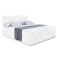 BOXBETT BARWA-Z - 140x200 cm - H4 - Weiß Hochglanz - Weiß Hochglanz, Holzwerkstoff (140/200cm) - ALTDECOR