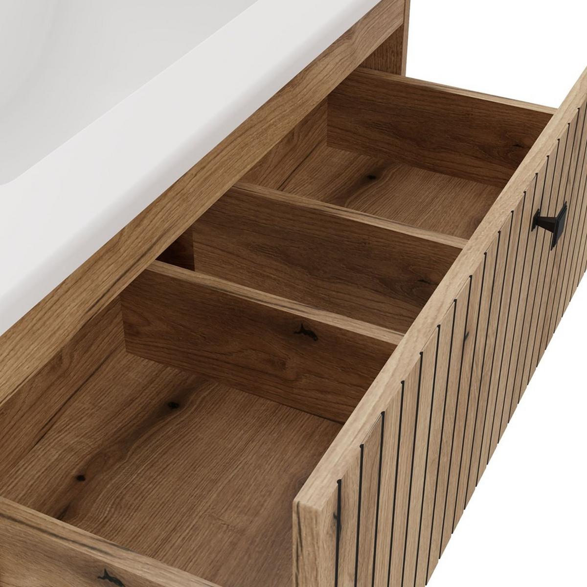WASCHBECKENUNTERSCHRANK eiche 80/59/47 - Eichefarben, Holzwerkstoff (80/59/47cm) - RAUMHIRSCH FURNITURE