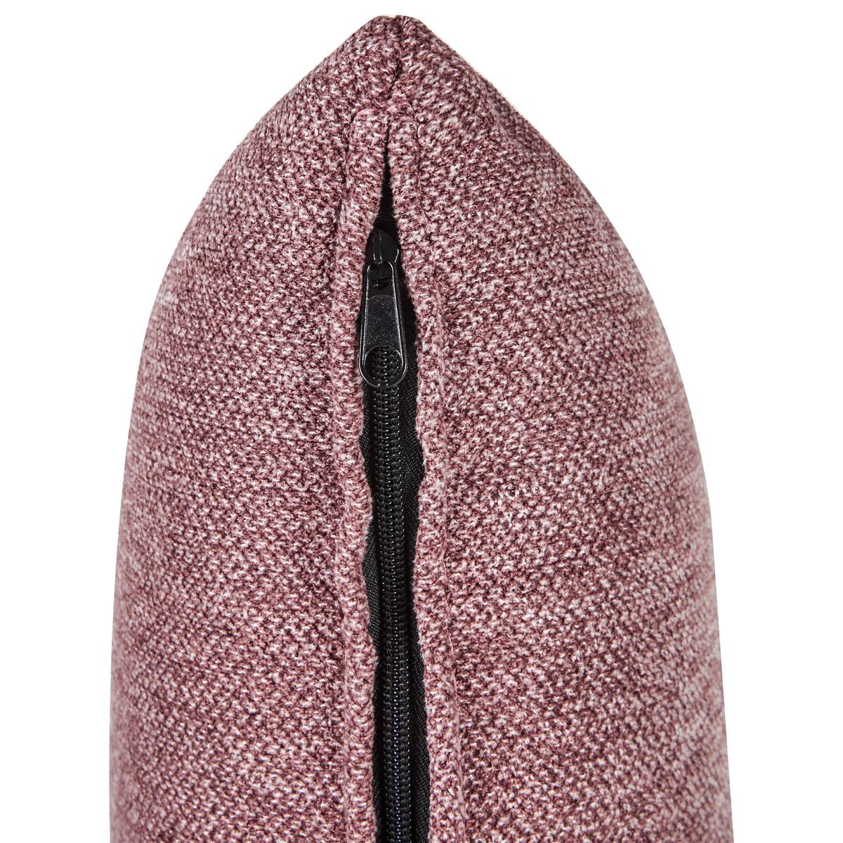 CHAISELONGUE-RECHTSSEITIGE Stoff Rosa Lannils - Pink/Schwarz, Textil (173/73/79cm) - Beliani