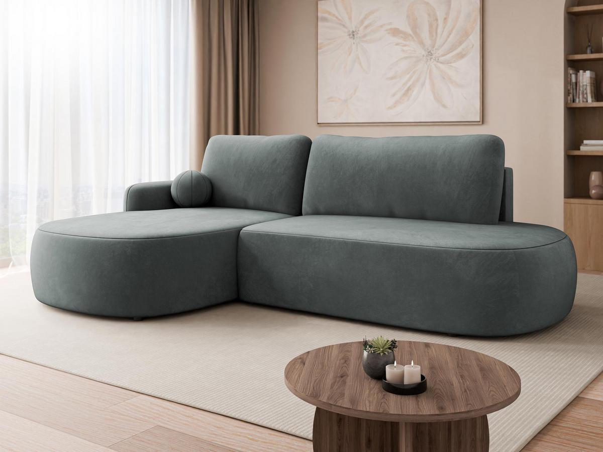 ECKSOFA Loridu O, Seite: Links - Graphitfarben/Schwarz, Holz/Kunststoff (274/174cm) - MIRJAN24