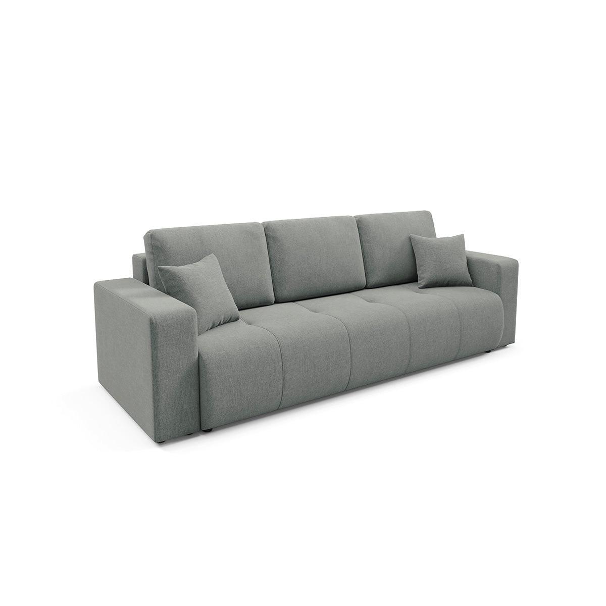 SOFA Giulia 3 Sitzplätze Grau - Grau, Holz (244/82/102cm) - Petits-meubles
