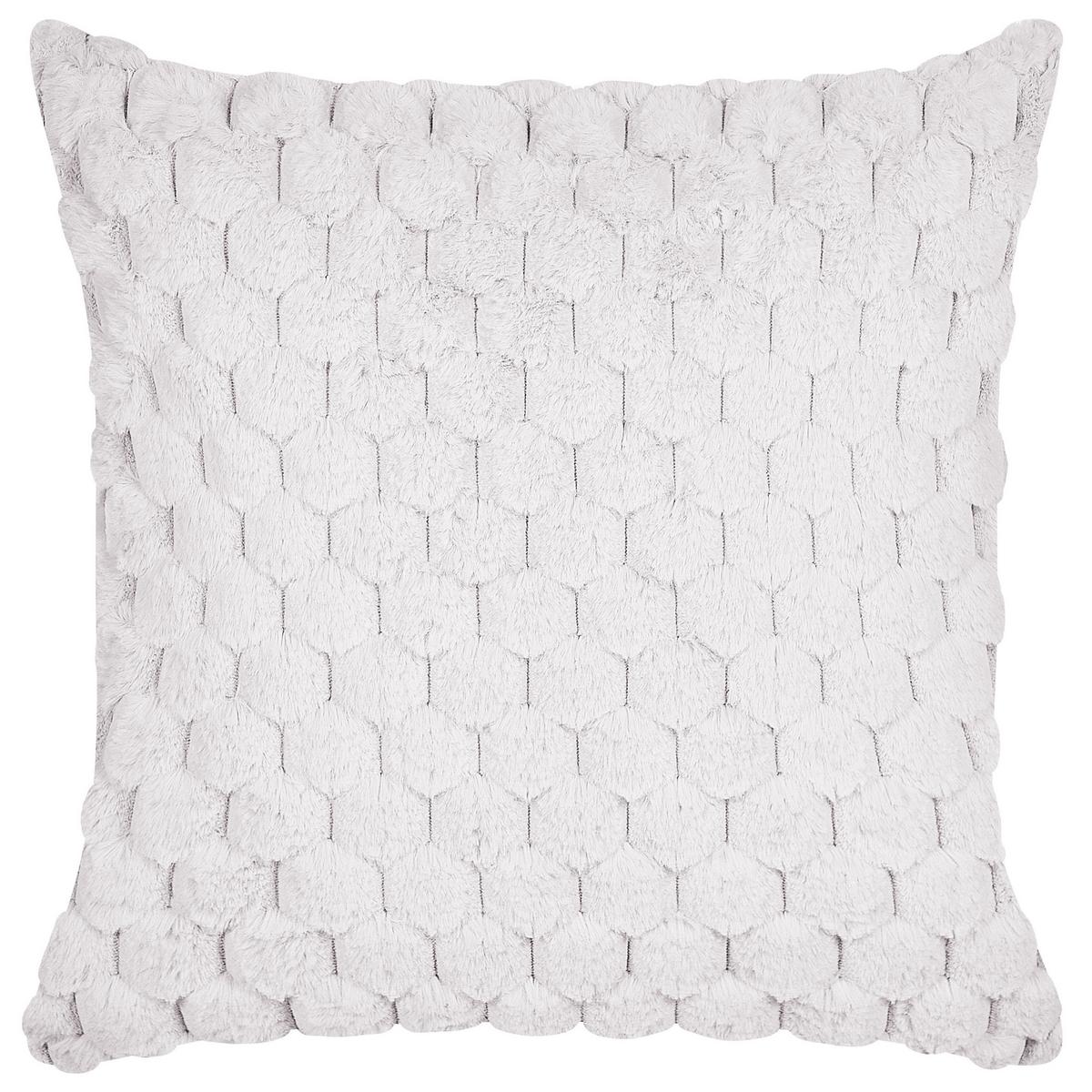 DEKOKISSEN 2er-Set Cremeweiß 43/43 cm Purslane - Creme, Textil (43/43cm) - Beliani