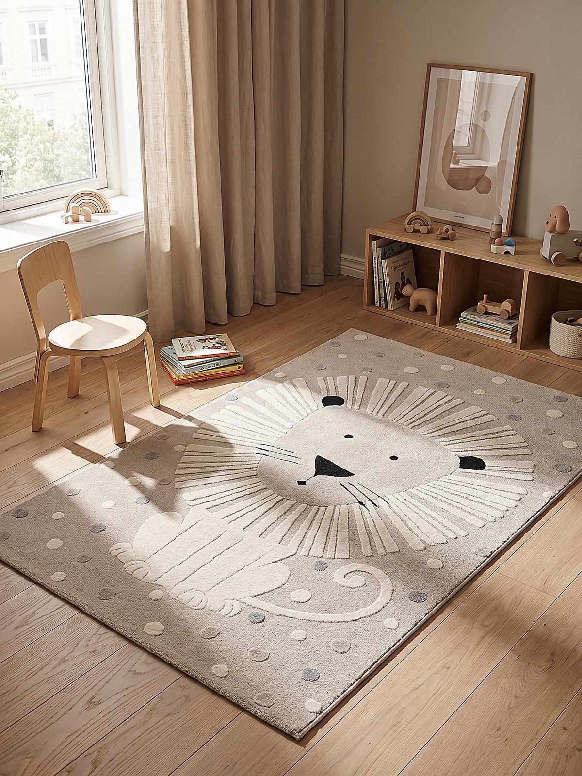 KINDERTEPPICH Kurzflor VELT Polypropylen Beige 80 x 150 cm - Beige, Textil (80/150cm) - KADIMA DESIGN