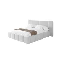 POLSTERBETT mit Bettkasten und Lattenrost, Boxbett ohne Matratze - NILO 120x200 Hellgrau - Taupe, Holzwerkstoff/Textil (120/200cm) - ALTDECOR