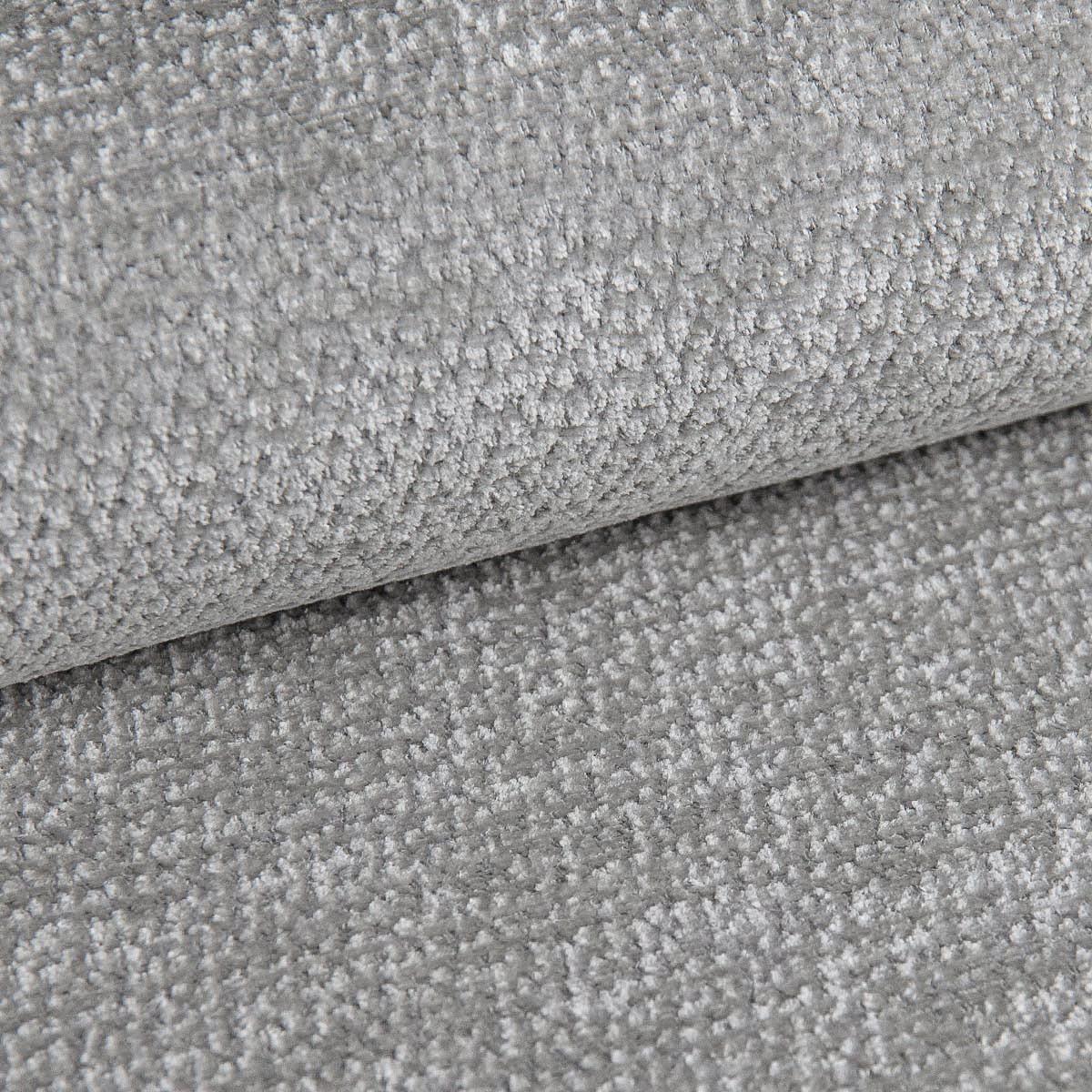 ECKSOFA TOLMO LM Hellgrau Chenille mit Schlaffunktion - Hellgrau, Holzwerkstoff/Textil (347/148cm) - MASSENO