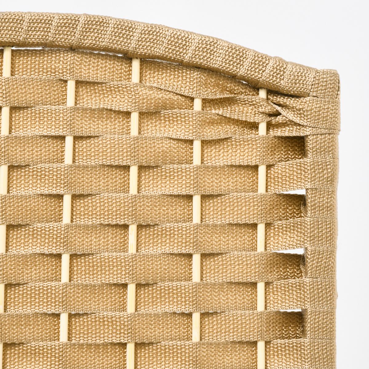 PARAVENT 6-teilig 240 x 170 cm Raumteiler Trennwand aus Kiefernholz Natur - Naturfarben, Holzwerkstoff (1.6/170/1.6cm) - HOMCOM