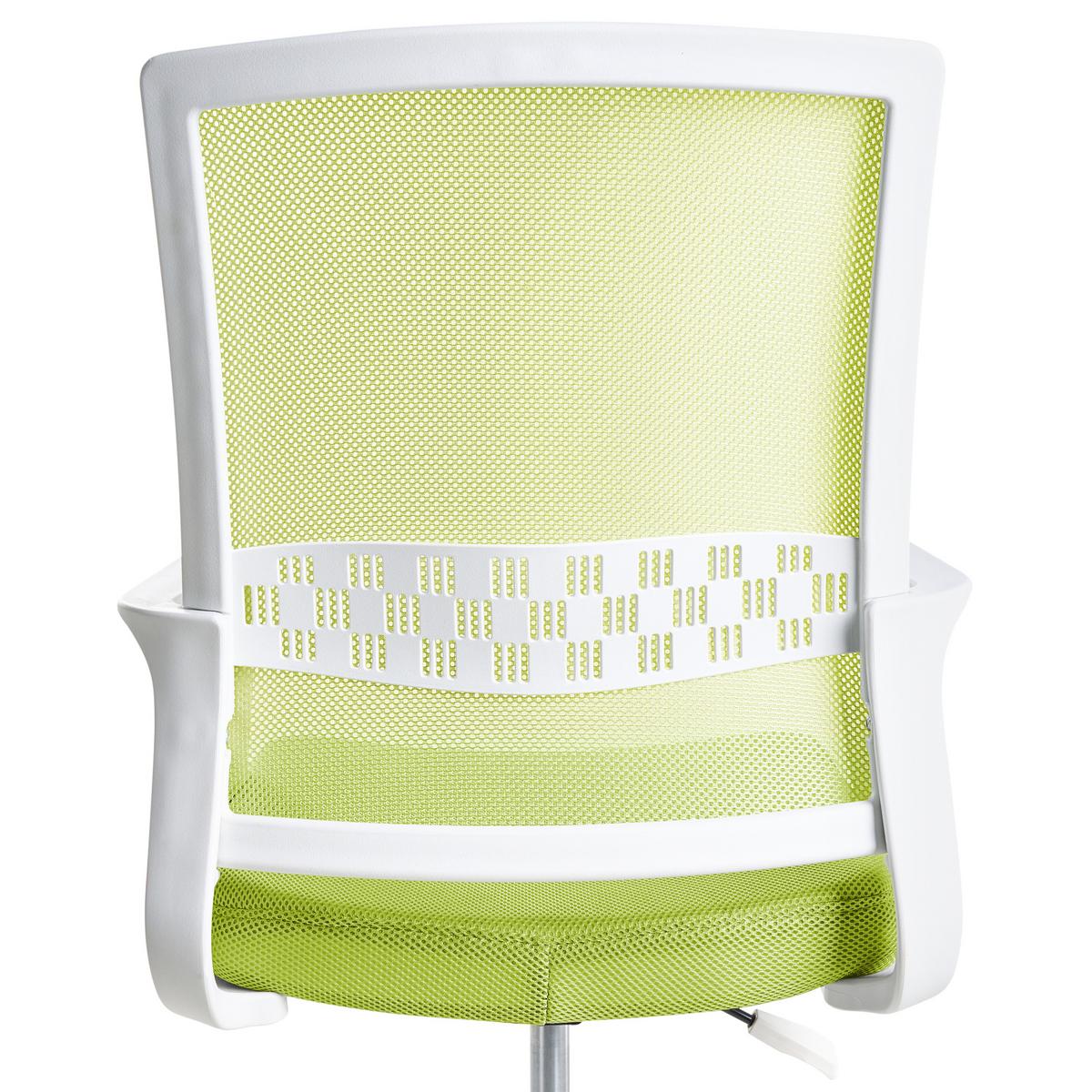 BÜROSTUHL Limettengrün Ease - Limette, Textil (54/94/54cm) - Beliani