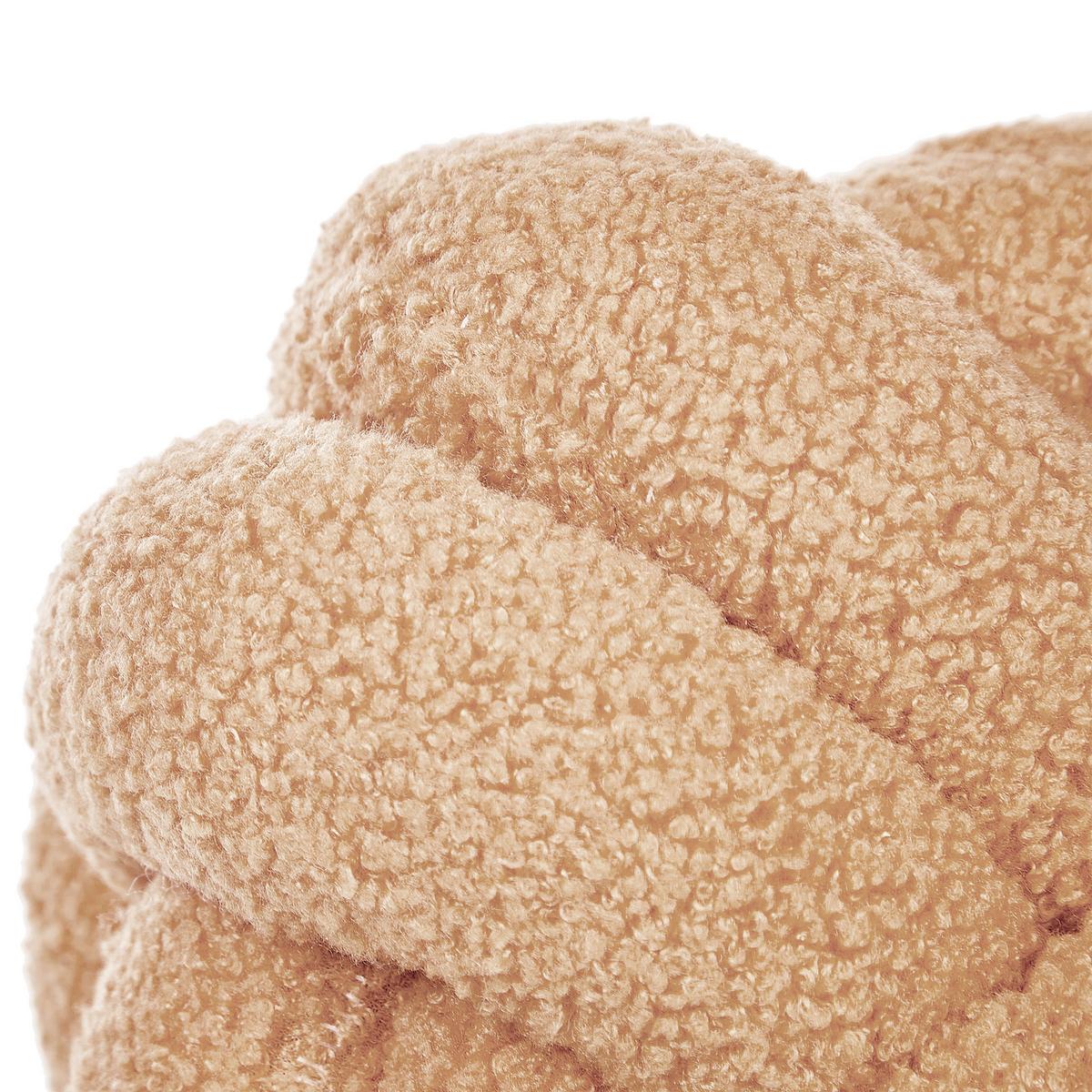 DEKOKISSEN 2er-Set Hellbeige 19/19 cm Malni - Beige, Textil (19/19cm) - Beliani