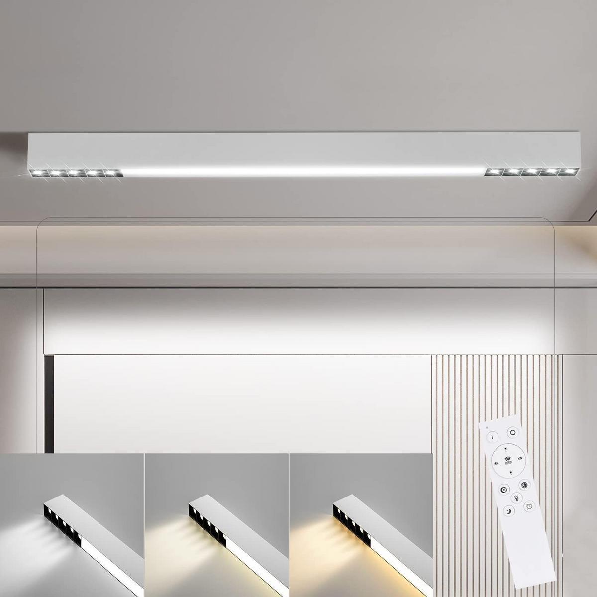 LED-DECKENLEUCHTE Ritter 80/3.5/5.5 cm - Weiß, Metall (80/3.5/5.5cm) - Nettlife