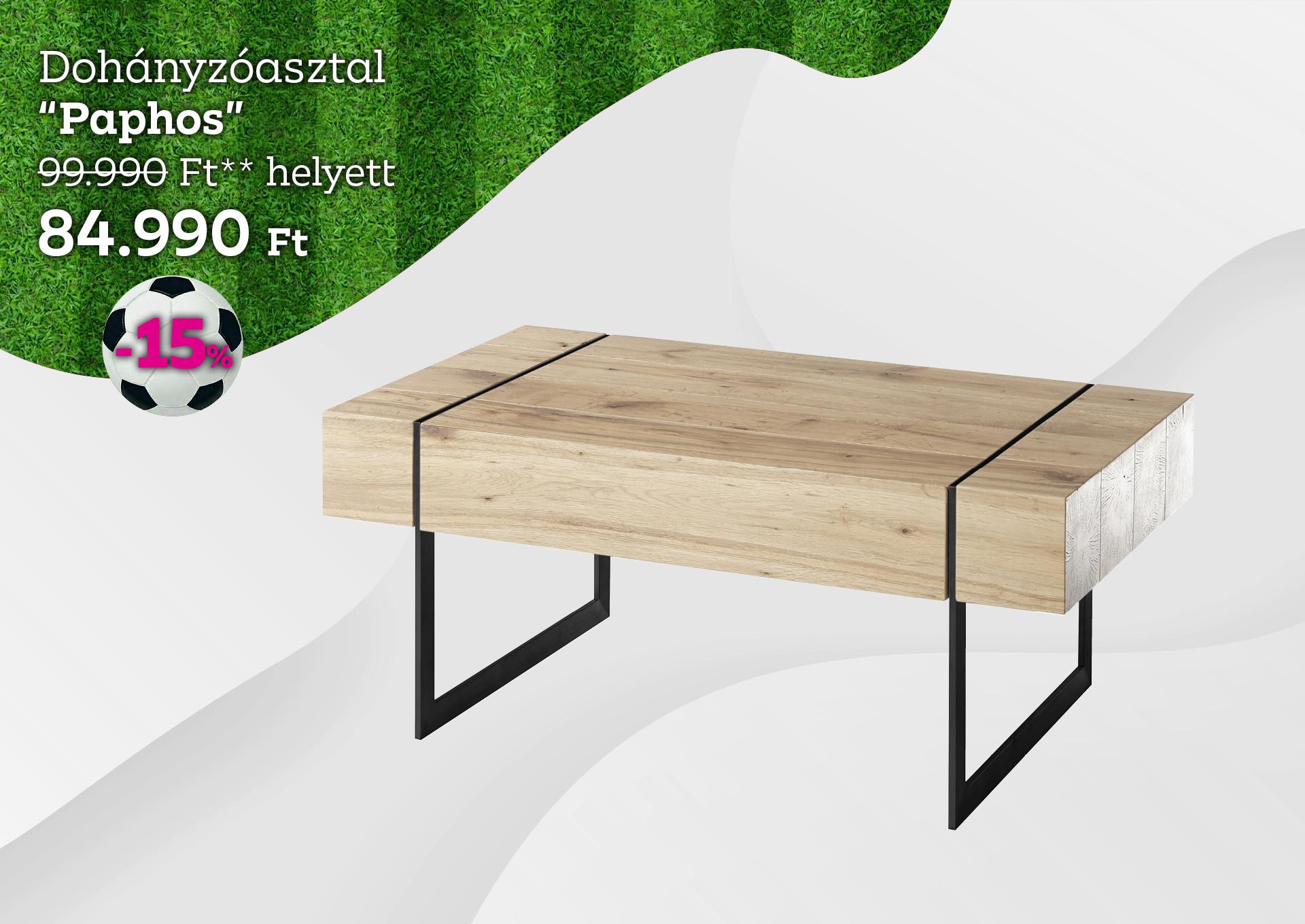 Dohányzóasztal PAPHOS 99990 Forint helyett 84990 Forint, kedvezmény mértéke 15%